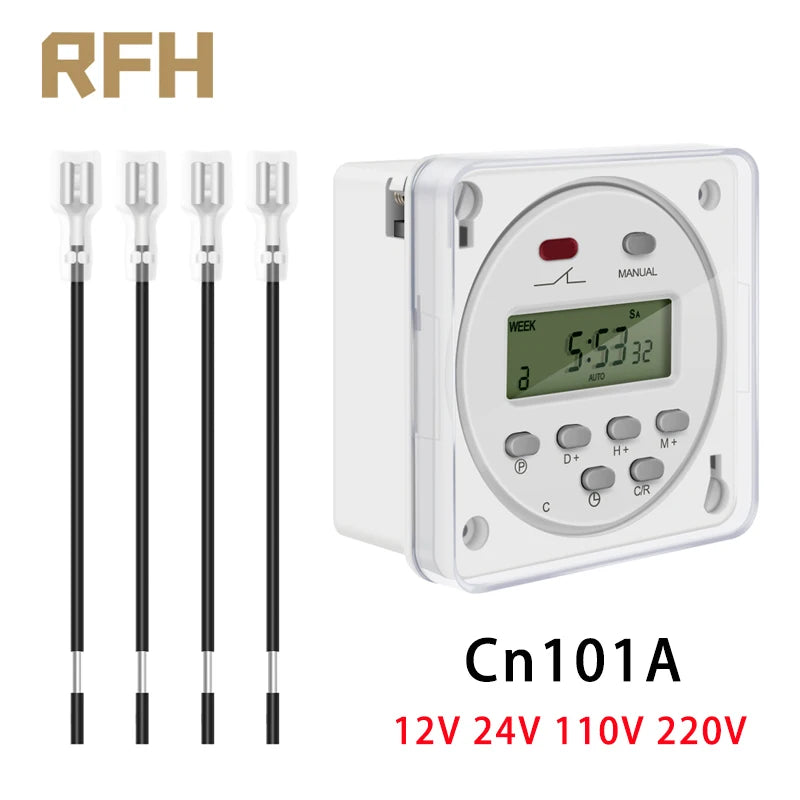 CN101A LCD Time Switch 12V 24V 110V 220V Time Relay Street Lamp Lillboard Power Supply Timer