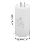 CBB60 8uf-100uf Running Capacitor AC 450V 4 Pins 50/60Hz Double Insert Cylinder Bottom for Air Conditioning Water Pump Fan Motor