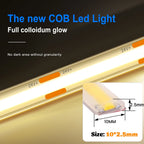 12V 24V Waterproof COB LED Strip Light 3000K 4000K 6000K IP67 Flexible Led Tape 480LEDs/m 5m 10m 20m 0.5m 1m 2m Linear Lighting