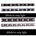 Addressable Rainbow PC Digital WS2812b LED Strip Light for 5V 3pin ARGB Header PC Case Asus Aura Sync RGBIC Fusion MSI Mystic