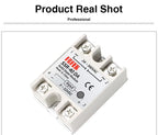10A SSR 25A Solid State Relay 40A Output 3-32VDC 24-480VAC 220V Single Phase DC TO AC 40A Relay SSR HeatSink SSR 40DA