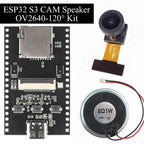 NEW ESP32-S3 CAM Speaker Development Board with OV2640 Wifi Camera Module Kit Dual MIC TF Slot N16R8 CH340X USB Type-C ESP32-S3