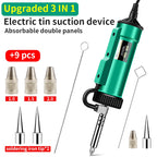 LUXIANZI 40W Desoldering Machine 2IN1 Electric Soldering Iron Suction Tin Sucker Vacuum Gun Hand Welding Tool Desoldering Pump