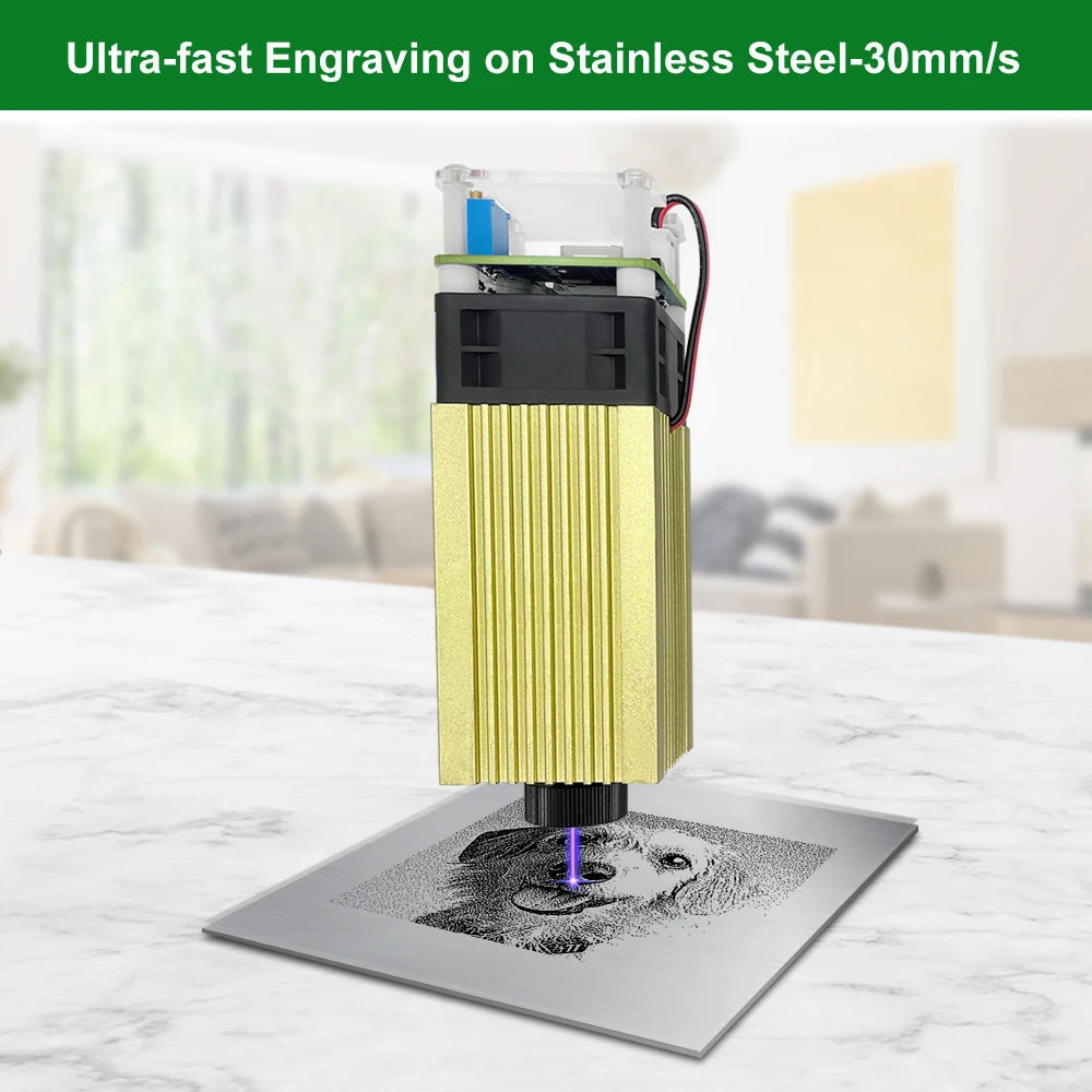 LASER TREE 20W Laser Module 450nm 40W TTL Blue Light Laser Engraver Head for Laser Engraving Cutting Machine Wood Working Tools