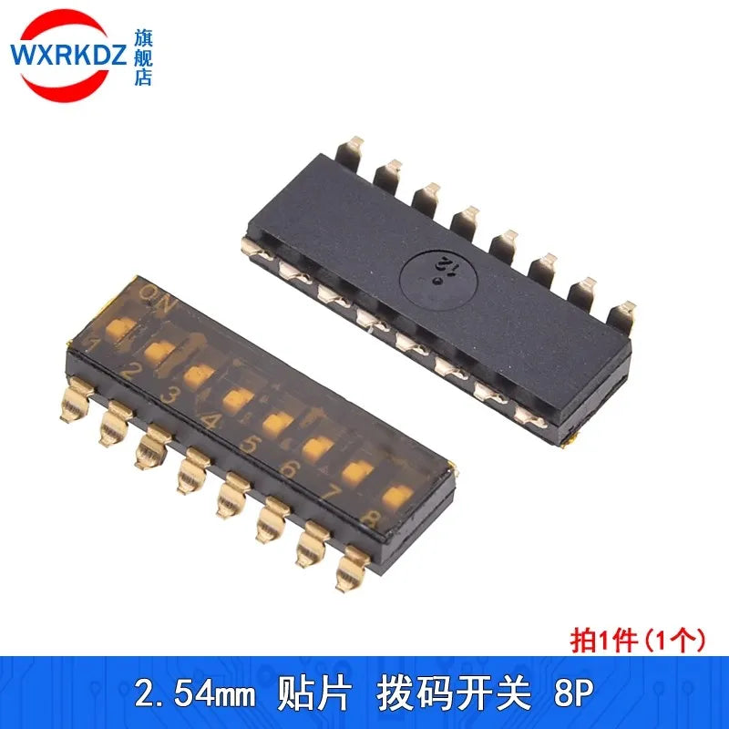 10pcs SMD SMT Slide Type Switch 1P 2P 3P 4P 5P 6P 8P 10P 2.54mm Position Way DIP Black Pitch Toggle Switch Black Snap Switch