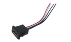 1-10pcs 2 Pin 4 Pin USB 2.0 Female Power Jack 2P 4P USB 2.0 Charging Port Connector Data Interface with Cable USB Charger Socket