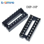 10PC 2.54mm IC Socket DIP6 DIP8 DIP14 DIP16 DIP18 DIP20 DIP28 DIP40 Pin Connector 8 14 16 18 20 24 28 40Pin DIP Socket Chip Base