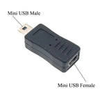 New Mini USB to Micro USB Adapter Plug 90 Degree Left&Right Angle Micro USB Male to Mini USB Female Type B Connector