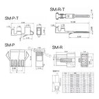 420PCS 2.5mm Pitch JST SM Connector 2 3 4 5 Pin Male/ Female Housing Plug Connector Assortment Kit
