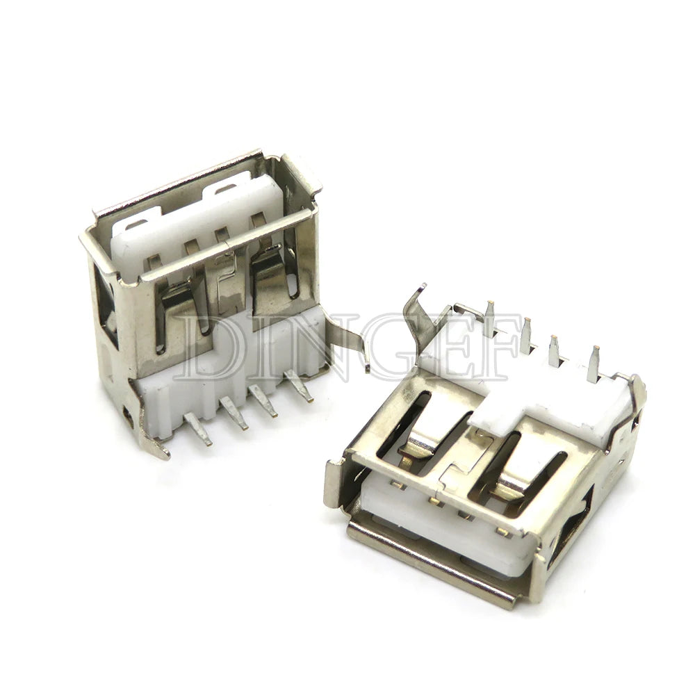 5Pcs USB Type A Standard Port Female Solder Jacks Connector PCB Socket USB-A USB-B type