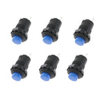 6pcs 12mm self-locking Momentary push button switches 3A /125VAC 1.5A/250VAC Minitype Push Button Switch DS-227 427 DS-228 428