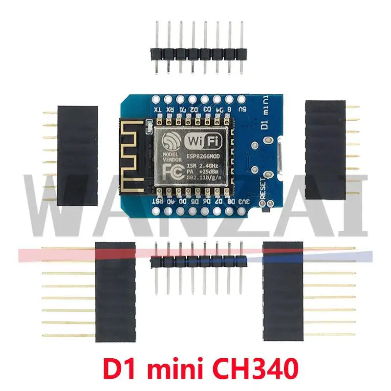 WeMos D1 Mini Pro V3.0.0 Bytes Lua WIFI Internet of Things Development Board Based ESP8266 CH340G Nodemcu V2 4MB/16MB V4.0.0