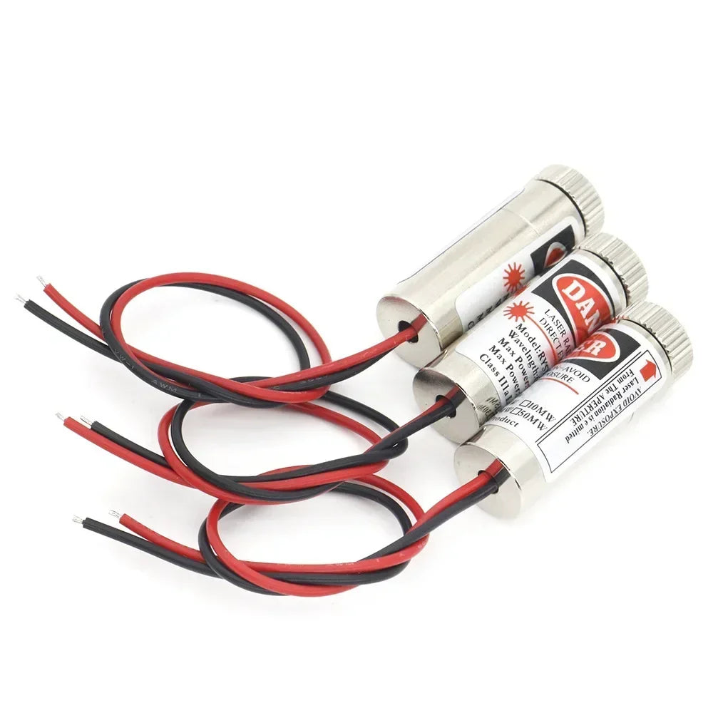Laser Diode 650NM Laser Head 6MM 9MM 12MM Red Point / Line / Cross Laser Diode Laser Module 3V 4.5V 5V 3V-5V