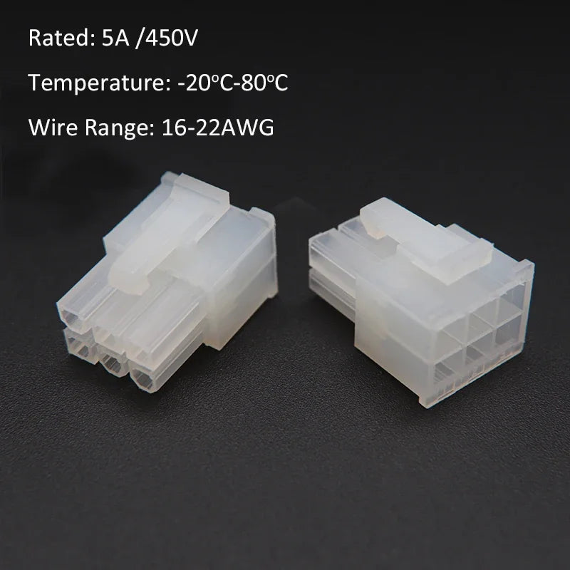 10pc 5557-P 4.2mm/0.165" Automotive Wiring Harness Dual Row Male Plug Housing Conn 2x1-2x12P for PC Graphic Card PCI-E ATX Power