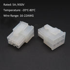 10pc 5557-P 4.2mm/0.165" Automotive Wiring Harness Dual Row Male Plug Housing Conn 2x1-2x12P for PC Graphic Card PCI-E ATX Power