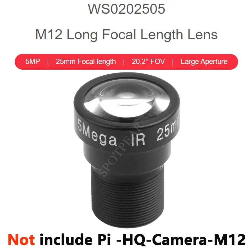 Raspberry Pi High Quality HQ Camera M12 For Lens 12MP 8mm/3.2mm/113 2.7mm/14MP 2.72mm/5MP 25mm/16MP 105 3.56mm