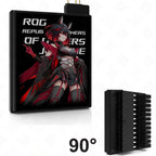 Motherboard 24PIN Custom Image Converter Lighting Power Supply 24P To 90/180 Degree MOBO Adapter Connector Steering Head MOD