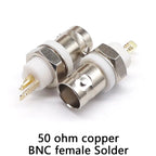 1/5/10pcs 50 ohm BNC-KY insulated white glue BNC socket Q9 female head welding panel bnc female head connector