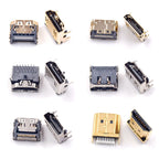 5/10Pcs 19Pin SMD HDMI Socket Vertical Right Angle HD Interface Surface Mount PCB Receptacle Connector for Repair