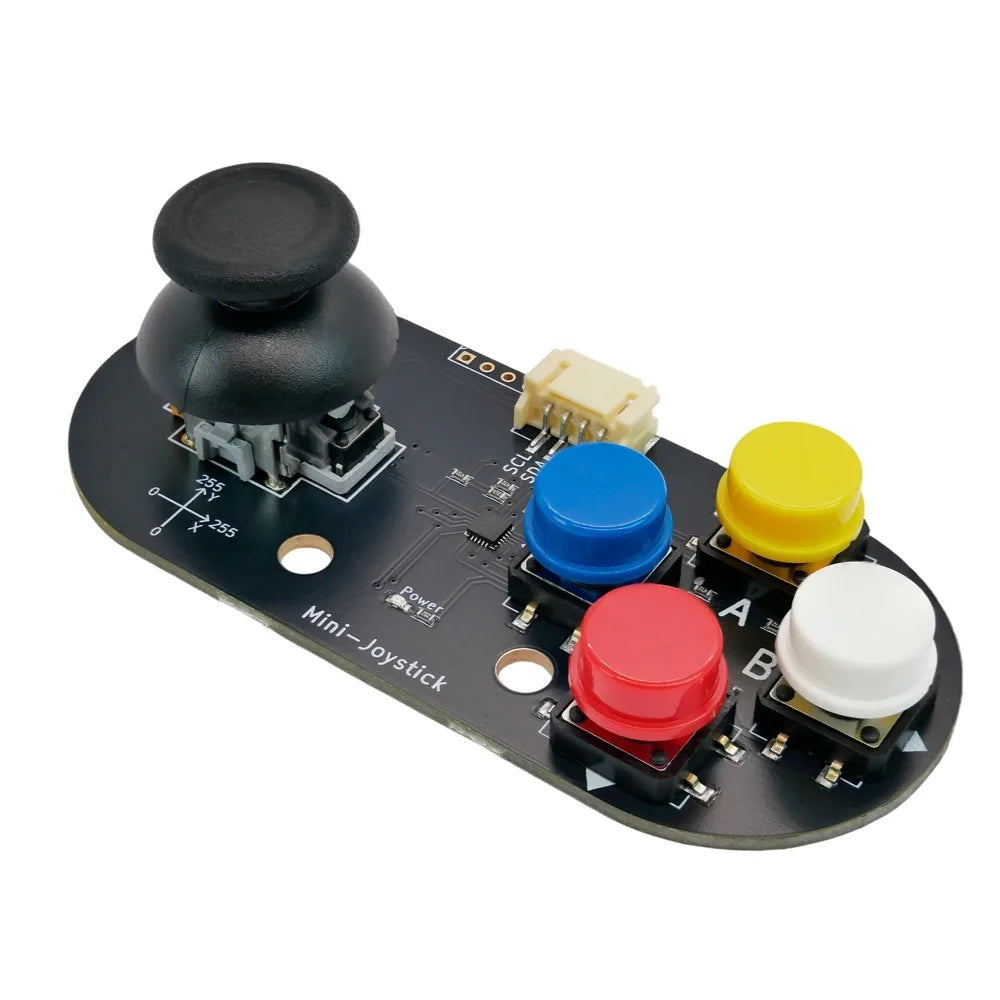 Mini-Joystick Module with I2C Interface 5 Buttons + Analog Thumbstick X/Y Axis for Arduino ESP32 micro:bit
