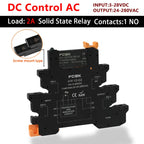 FCGK DC Control AC Slim Interface Solid State Relay Module DIN SSR Slim Relay DC Control DC 41F-1Z-C2/C4 SSR Relay DIN Rail