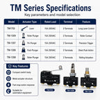 Micro Limit Switch TM-1704 TM-1702 TM-1701 TM-1308 TM-1306 TM-1309 TM-1307