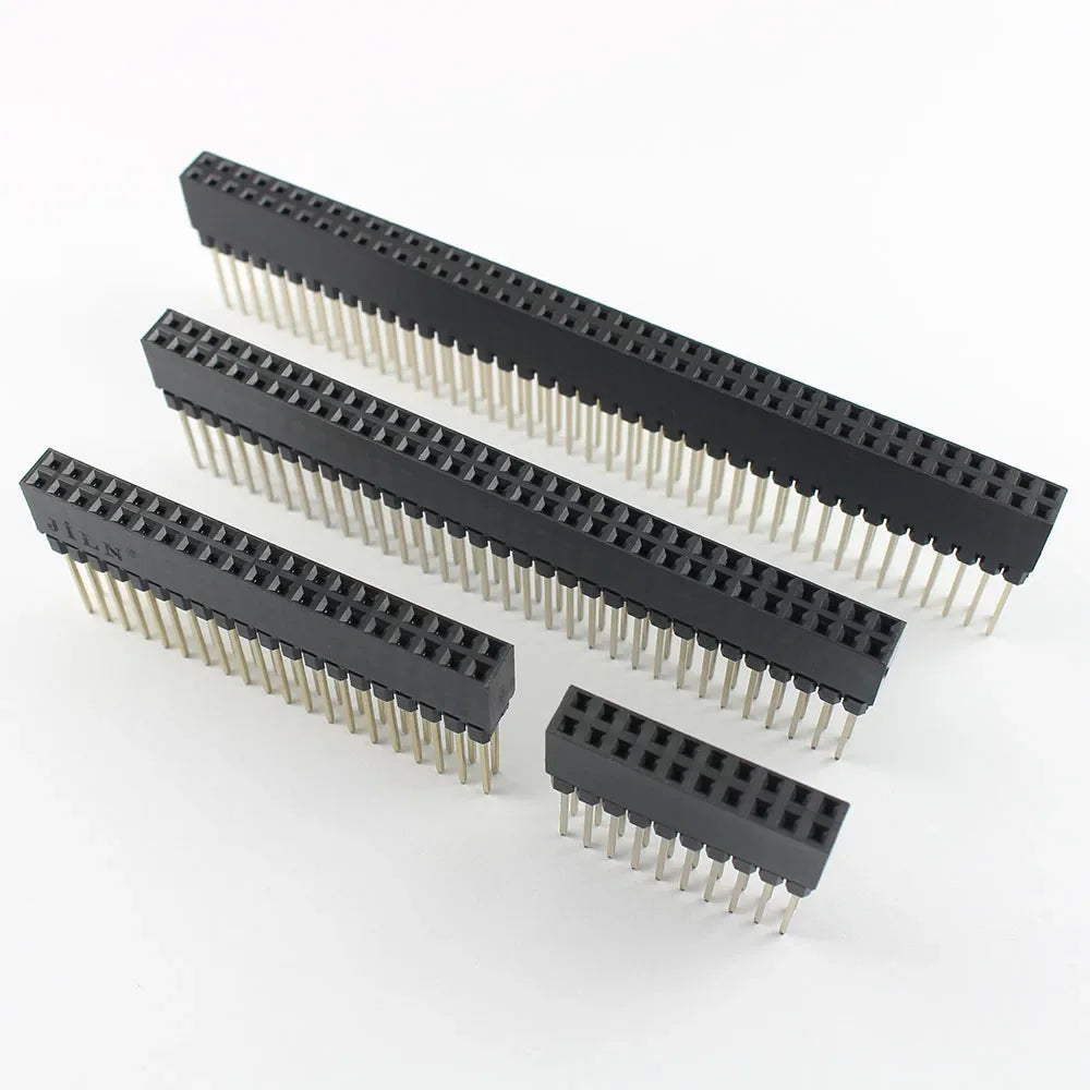 5pcs 2.54mm Pitch PC104 20 40 64 80 Pin 2x10 2x20 2x32 2x40 Long Double Row Straight Female Header Socket Connector For Arduino