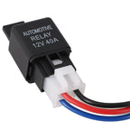 Reliable 12V 40A Car Automotive Relay 4 Pin SPST Contact Type Suitable For Strobe Lights Fog Lights Car Alarms And More