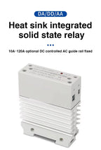 10A 25A 40A 60A 80A 100A Single Phase Slim SSR Solid State Relay With Heat Sink Industrial Relay DIN Rail Mount