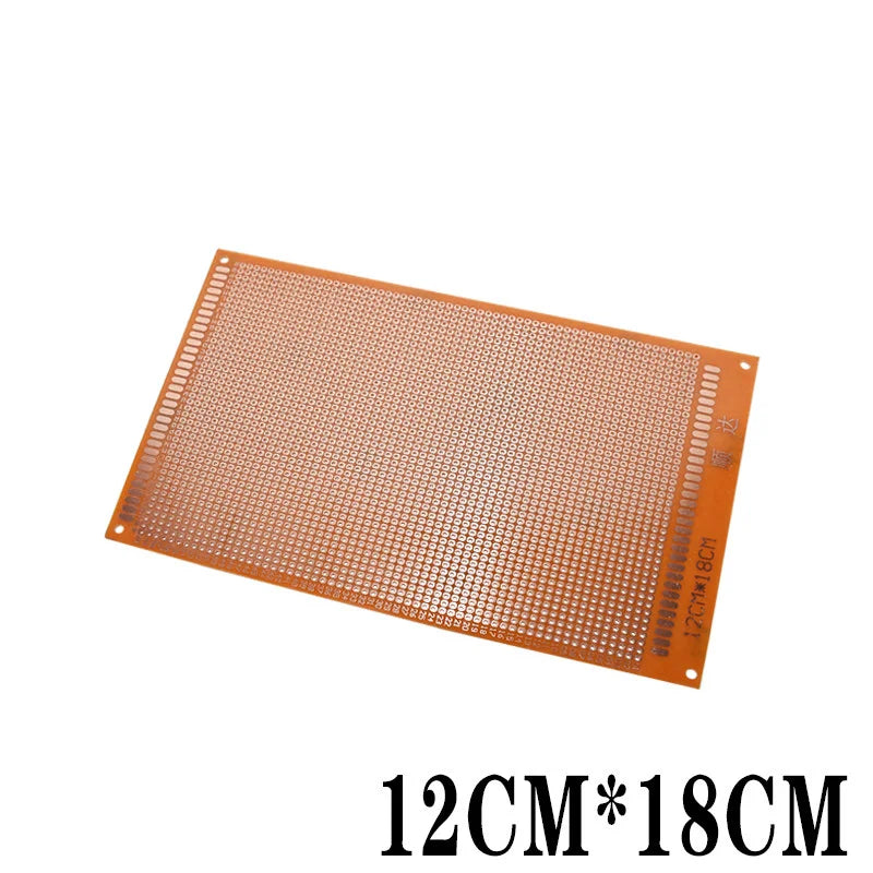 2.54mm Pitch Bakelite Universal Perfboard Stripboard Multipurpose Prototype Circuit Board Easy Soldering Single Sided DIY