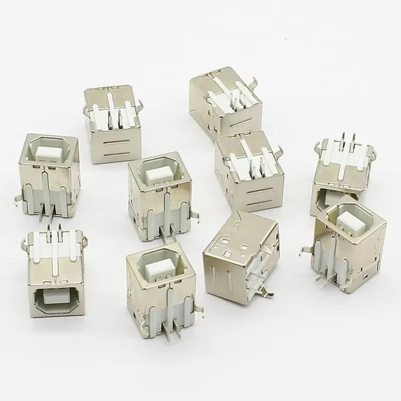 10pcs/lot USB G45 B Type Female Socket Connector  for Printer Data Interface