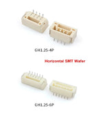 20pcs GH 1.25mm 2P 3P 8P 10P 12P Micro Right Angle Horizontal SMD SMT Wire Connector Wafer Male Pin Header with Lock/latch