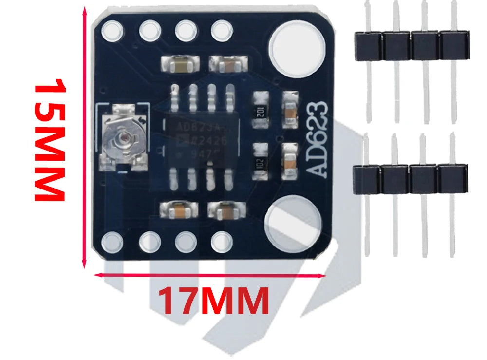 AD623 Gain Instrument Meter Amplifier Module CMRR Gauge AMP Board Dual Single Polarity DC 3V 5V 12V for Transducer Thermocouple