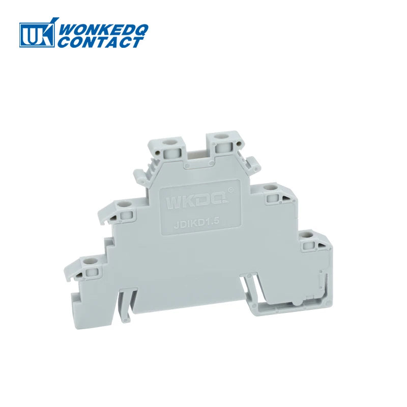 10Pcs DIKD 1.5 3 Levels Sensor Screw Connector 2.5 mm² 6-Conductor Electric Din Rail Triple Three Level Terminal Block DIKD1.5