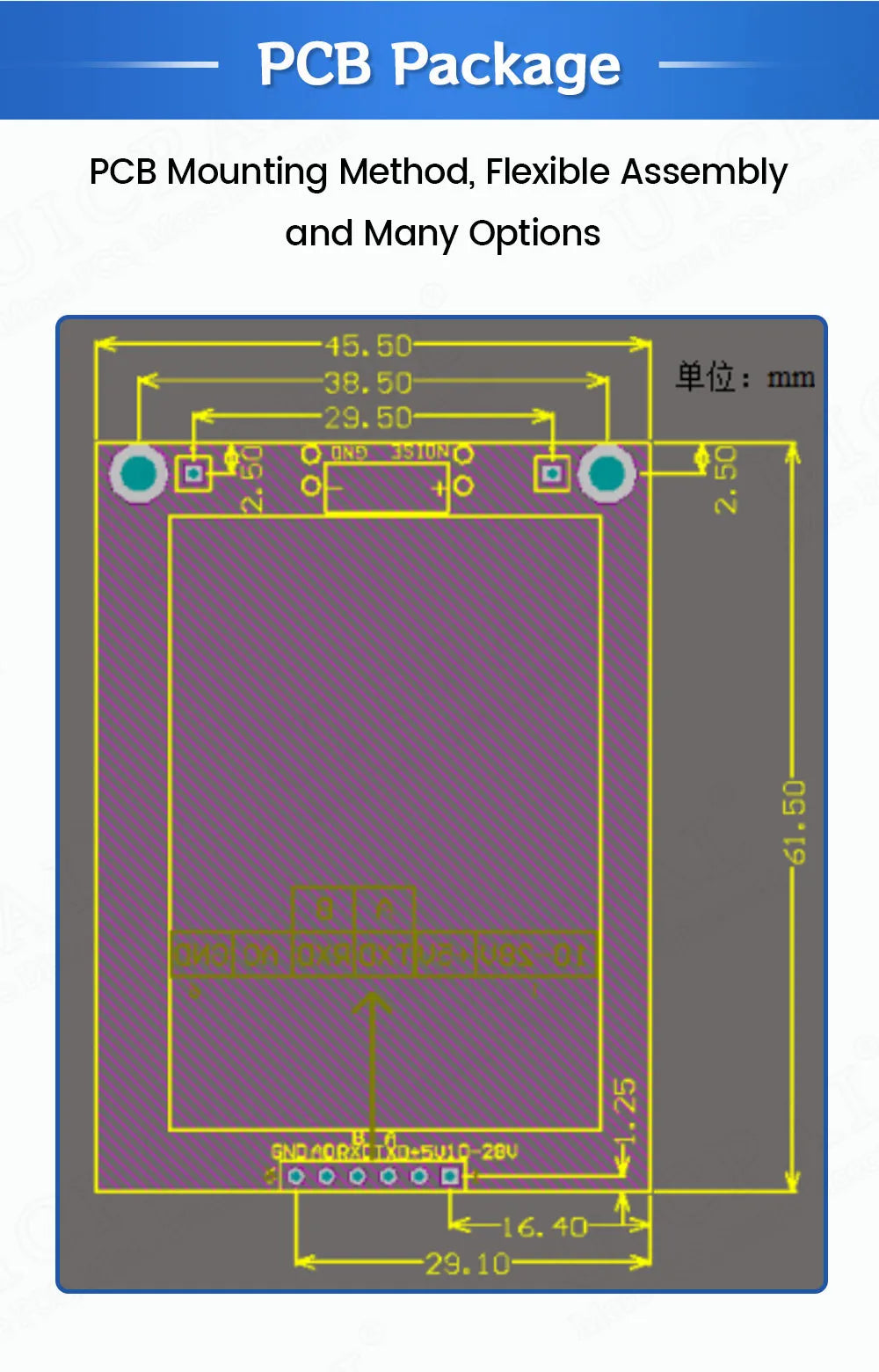 Decibel Meter Noise Sensor Module Tester Transmitter Output TTL RS485 0-3V 30-120dBA 20-12.5kHz High Precision