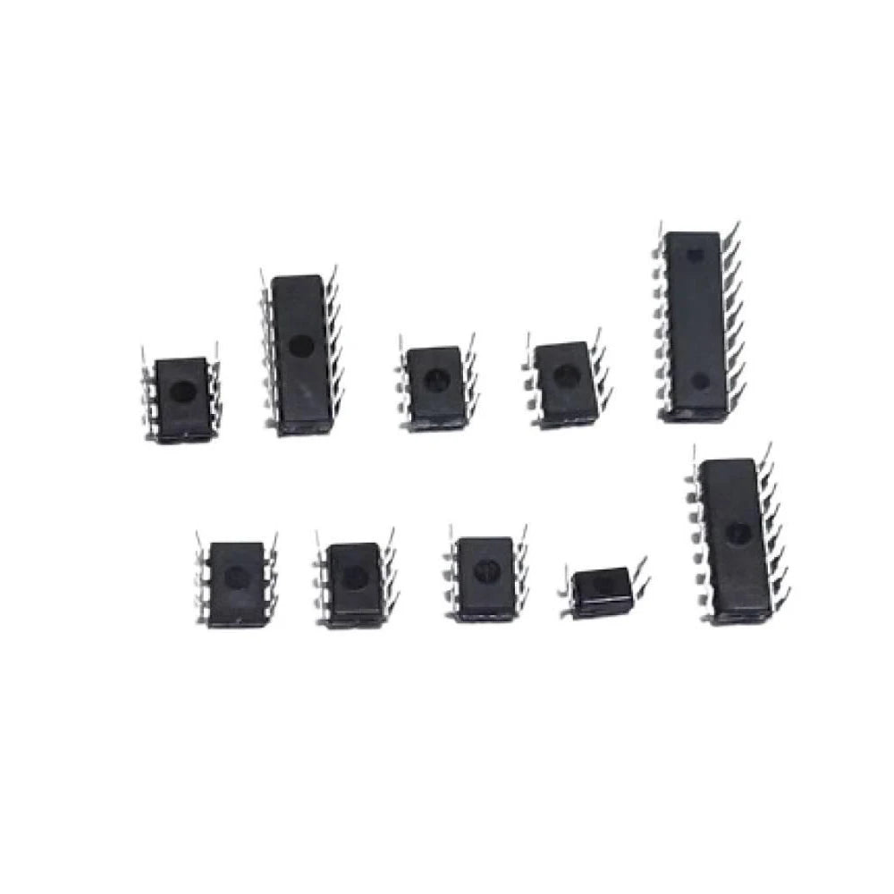 Integrated Circuit Chip Kit 10 Value IC Chip NE555 LM324 LM393 UA741 ULN2803 LM358 LM386 NE5532 ULN2003 PC817 Kit 85PCS/Box
