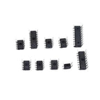 Integrated Circuit Chip Kit 10 Value IC Chip NE555 LM324 LM393 UA741 ULN2803 LM358 LM386 NE5532 ULN2003 PC817 Kit 85PCS/Box