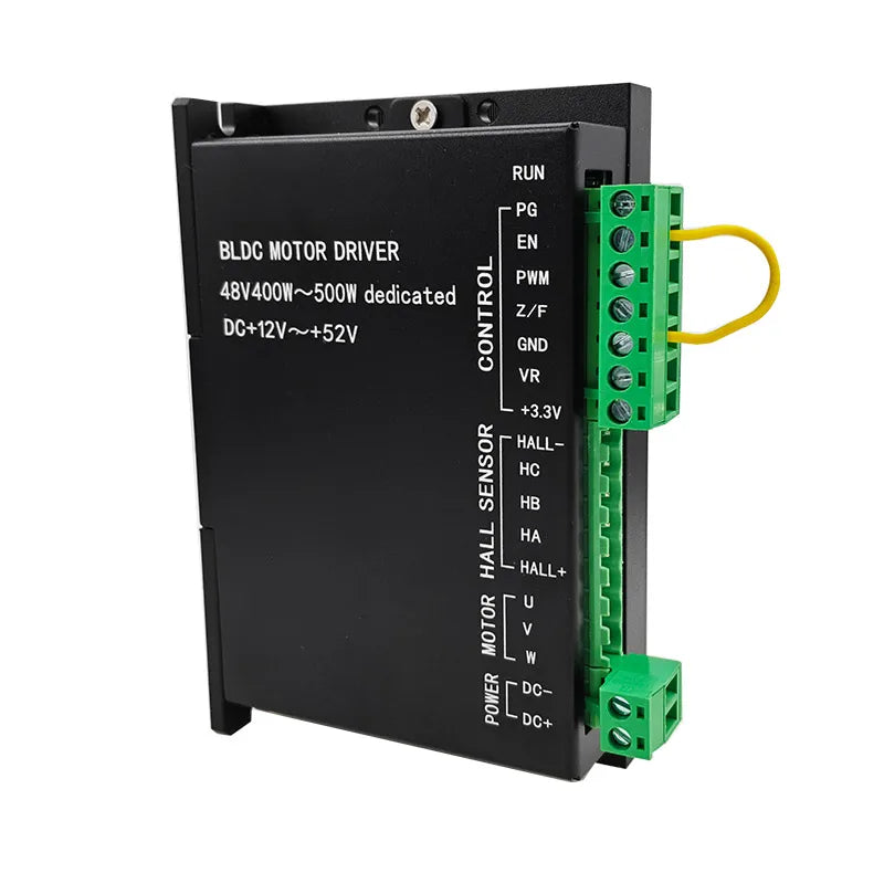 48V 500W ER11 Brushless Spindle+57MM Clamp with Screws+ 48V Brushless Motor Driver+ER11-10mm Built in HALL Sensor