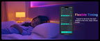 RGB Leather LED Fairy Lights 10M 40M Smart Bluetooth Music Light String IP65 Holiday Garland Decoration