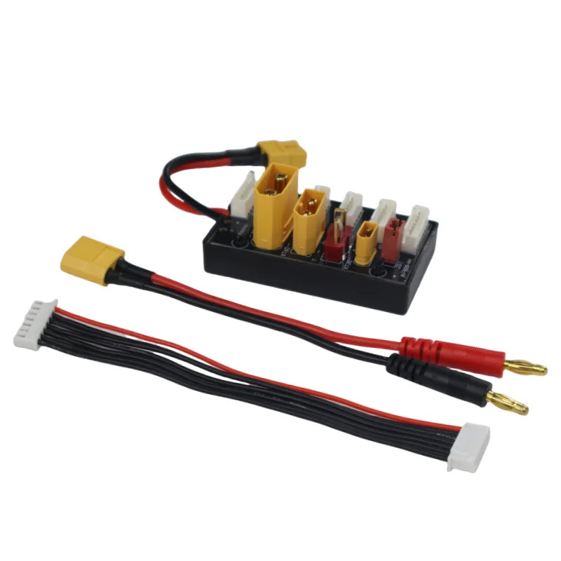 XT30 XT60 XT90 JST T Plug 2-6S Parallel Charging Board Lipo Battery Charger Connector for Imax B6 B6AC ISDT Q6 Lite Charger