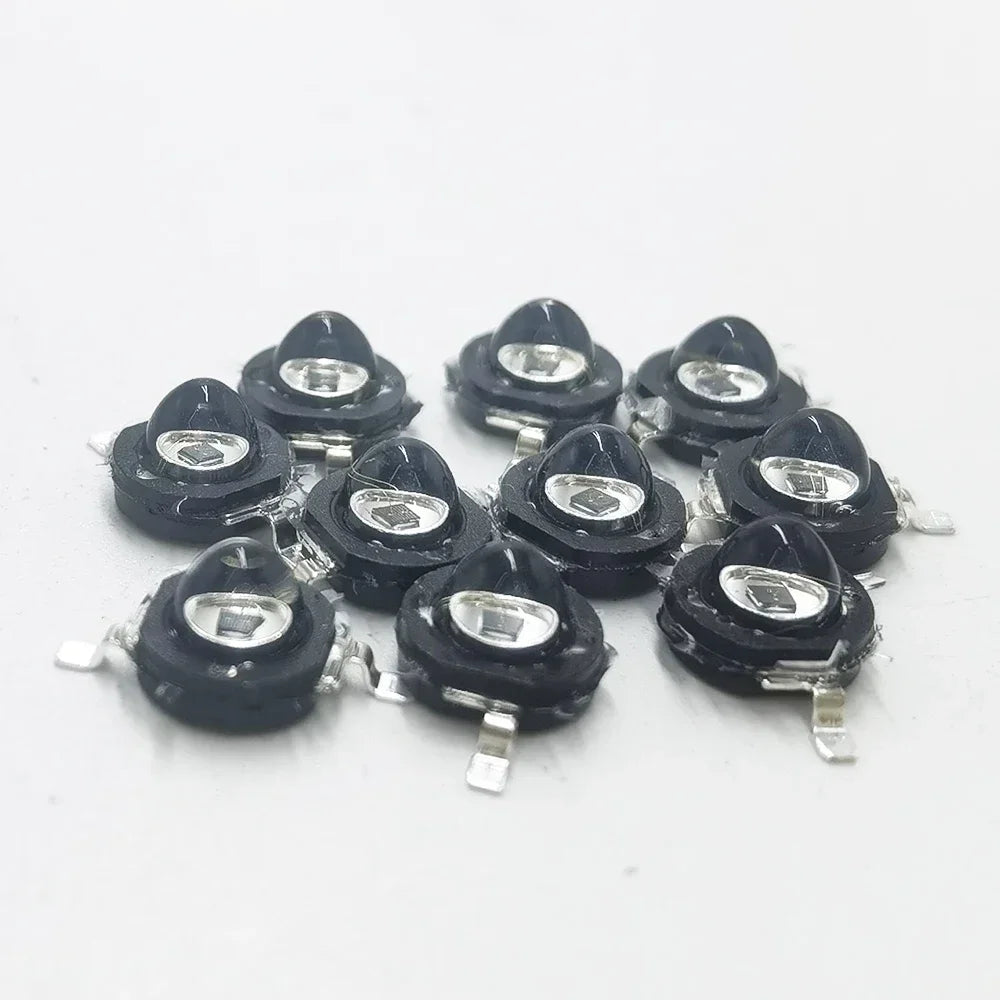 3Watt 3W High Power led 850nm 940nm 730nm 60 90 120 degree  Infrared LED IR for Night Vision CCTV DIY