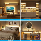 5V USB Tuya WiFi Tuya Zigbee 3.0 Warm White COB LED Strip Light Flexible Dimmable 8mm Width 320leds/m 4mm Width 480leds/m RA90