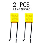 2.2uF X2 Safety Capacitor 275VAC Polypropylene Film for DC AC Pulse Circuits Smart Home Appliance Power Supply Stable P