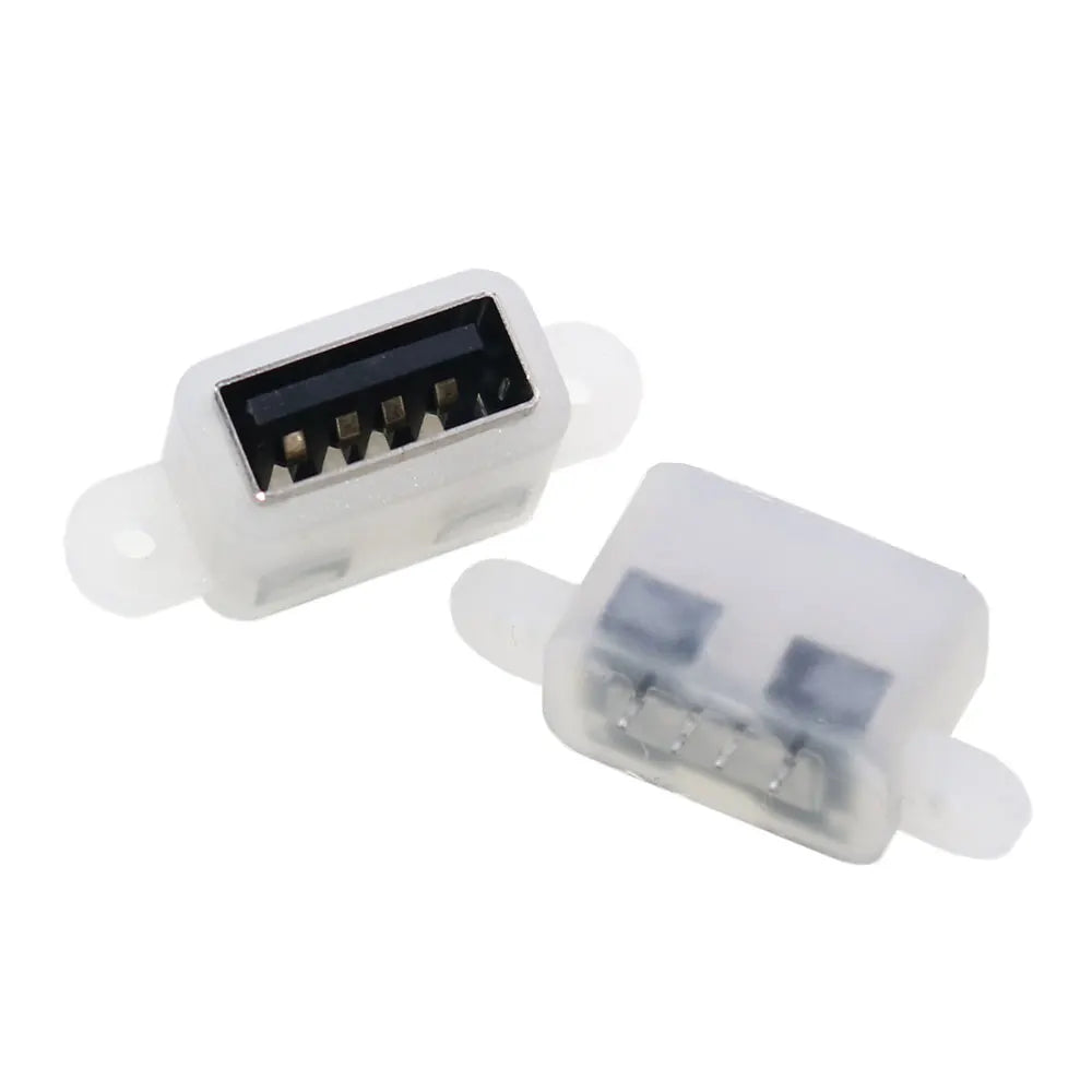 1PC Type-C USB 4 6 16 Pin Female SMD DIP With Screw Hole Waterproof Connector For DIY PCB Design High Current Fast Charging Jack