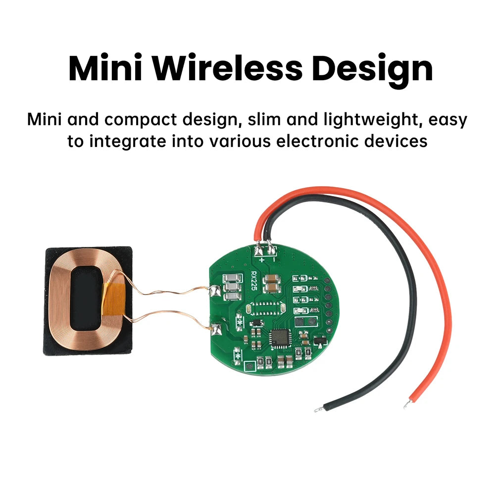 5W Wireless Charging Receiver Module Coil Circuit Board Type C 5V Fast Charging Wireless Charger PCBA DIY Standard Accessories