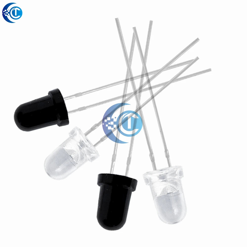 5mm 940nm LEDs Infrared Emitter and IR Receiver Diode 10pairs Diodes 301A