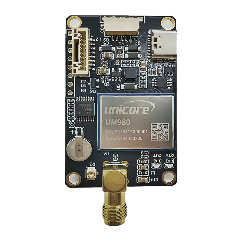 RTK UM980 High Accuracy Multi-Frequency Unicore GNSS Module VS F9P with Antenna for GPS Base Station RTK Receiver Board OEM