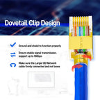 AMPCOM CAT7 RJ45 Connector with Load Bar, Two-Piece Suit 10Gbps STP Modular Plug for Cat7 CAT6A 23-26AWG Shielded Ethernet Cable