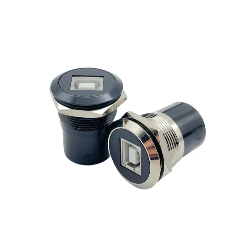 1PCS 22mmc Metal Round D-type Module B-USB USB-B B-A Printing Adapter Cabinet Fast