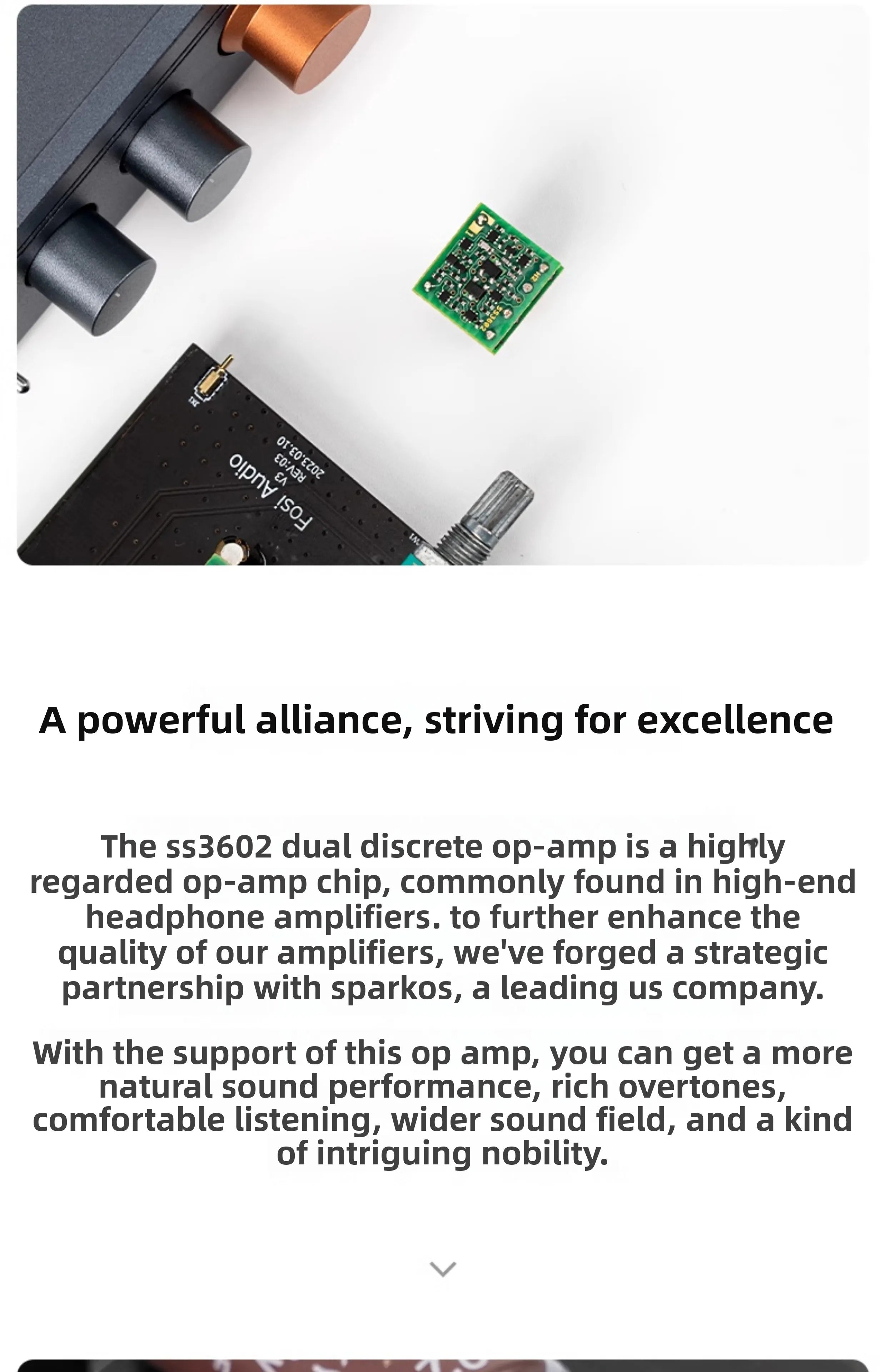 U.s. imported sparko's labs ss3602 discrete op-amp chip - high-quality audiophile-grade upgrade replacement